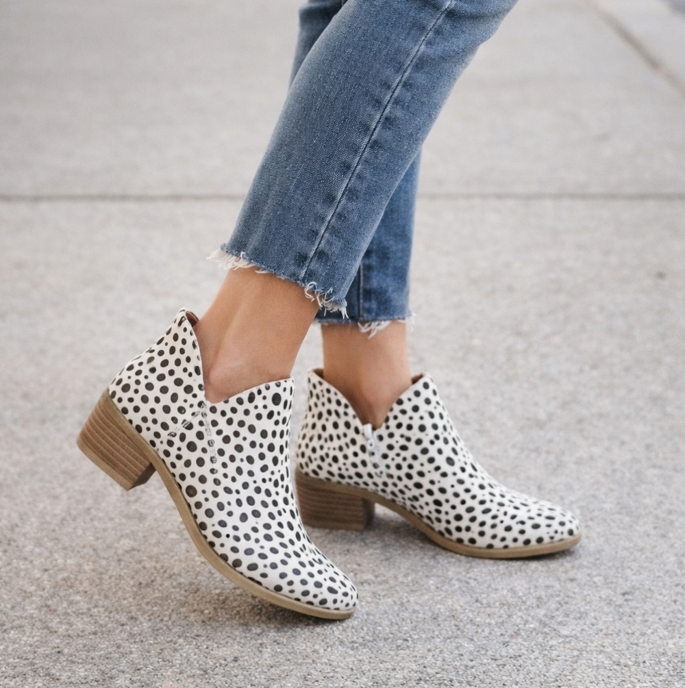 NWOT Yokids Polka Dot Ankle Boots